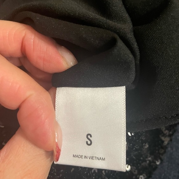 Express super high waisted flare sequin pant size Small - Picture 4 of 13